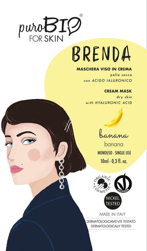 BRENDA FACE MASK in CREAM - for DRY SKIN